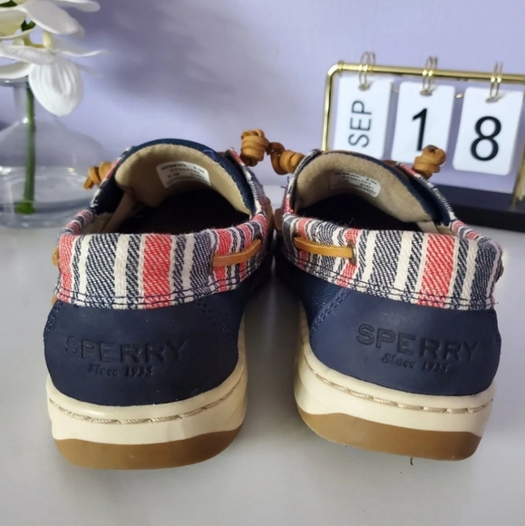 Sperry Boat Ivyfish Stripe Navy Size 8.5 - Picture 3 of 12